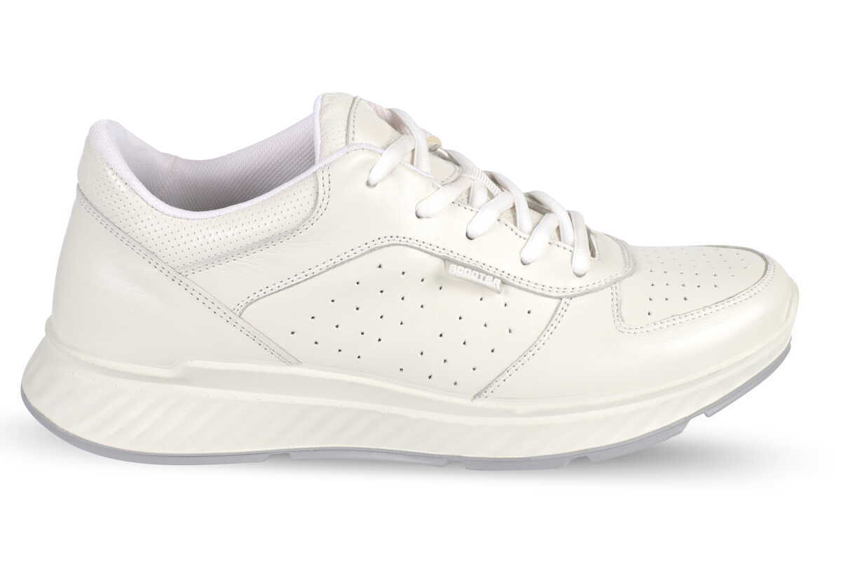 Beyaz Deri Erkek Sneaker Ayakkabı M7001DB
