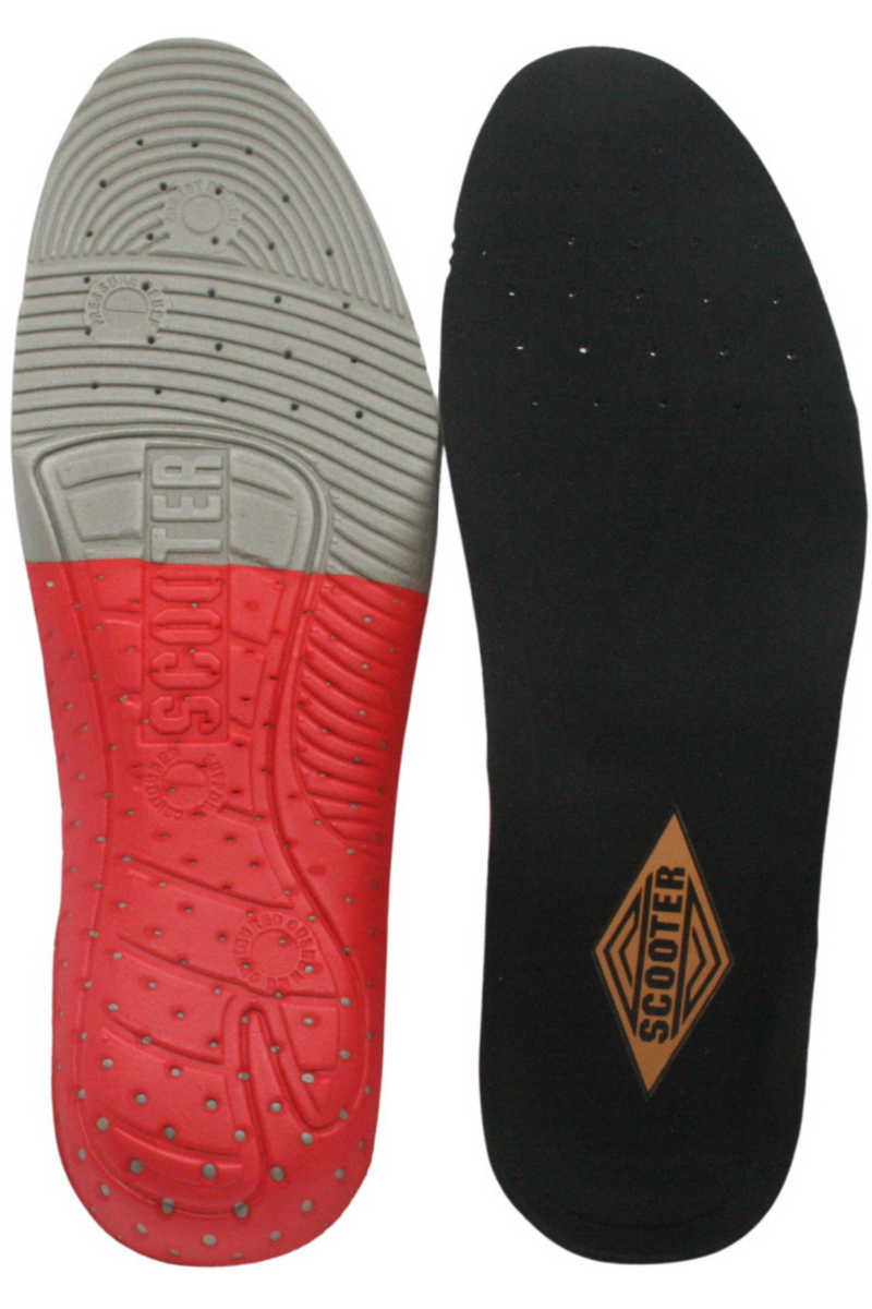 Black Heel-Sole Supported Anatomical Insoles GM0002TSK 2 Pack