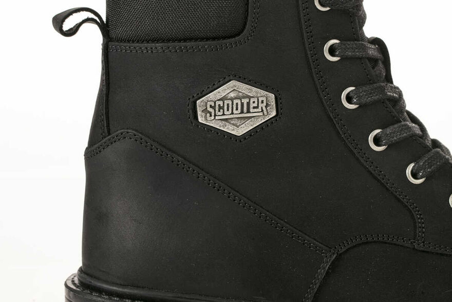 Black Leather Men's Boots M5121CS