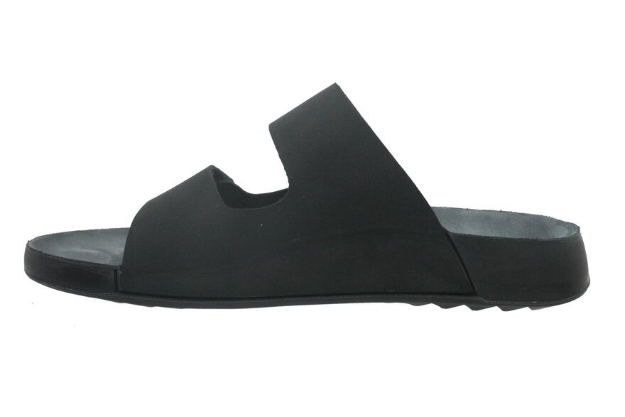 Black Leather Men's Daily Anatomic Slippers M7011NS