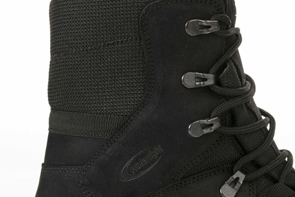 Черные кожаные мужские непромокаемые тактические ботинки P1490NS - Thumbnail