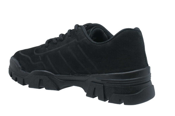 Черные женские туфли на шнуровке Скутер Z1340NS - Thumbnail