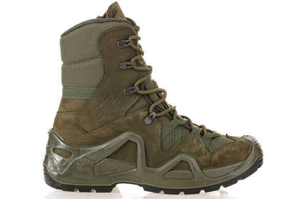 Khaki Leather Men's Watertight Tactical Boots P1490NH