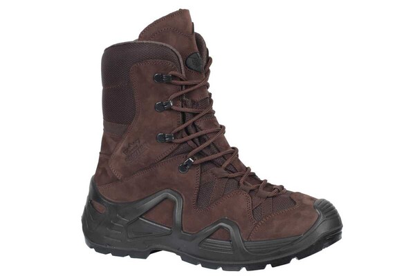 Коричневые кожаные мужские непромокаемые тактические ботинки P1490NKA - Thumbnail