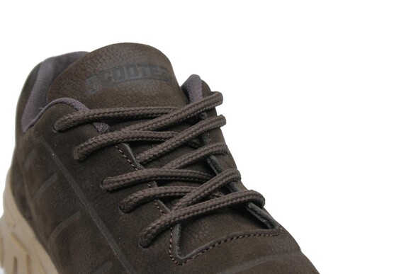 Коричневые женские туфли на шнуровке Скутер Z1340NKA - Thumbnail