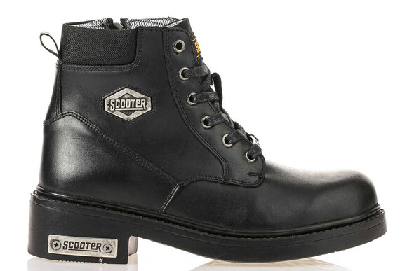 Scooter - Leather Black Men's Boots M5121DS