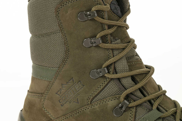 Мужские кожаные водонепроницаемые тактические ботинки цвета хаки для Скутер P1490NH - Thumbnail