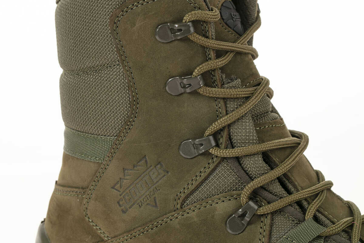 Мужские кожаные водонепроницаемые тактические ботинки цвета хаки для Скутер P1490NH