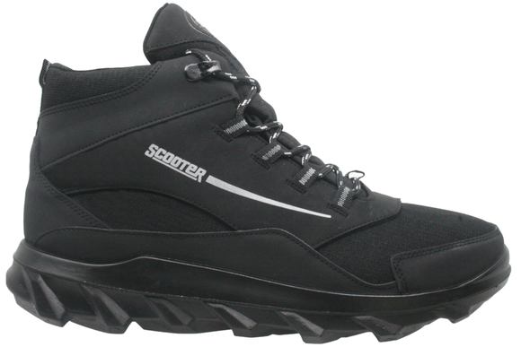 Мужские водонепроницаемые черно-серые ботинки Скутер M7210TSG - Thumbnail
