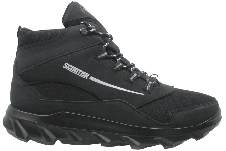 Мужские водонепроницаемые черно-серые ботинки Скутер M7210TSG