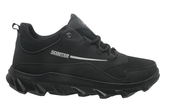 Scooter - Su Geçirmez Siyah Erkek Ayakkabı M7211TS