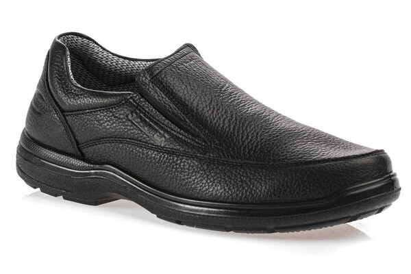 Скутер Водонепроницаемая кожаная черная мужская обувь M3081FS - Thumbnail