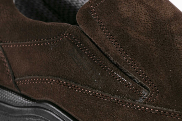Скутер Водонепроницаемая кожаная коричневая мужская обувь М3081NKA - Thumbnail