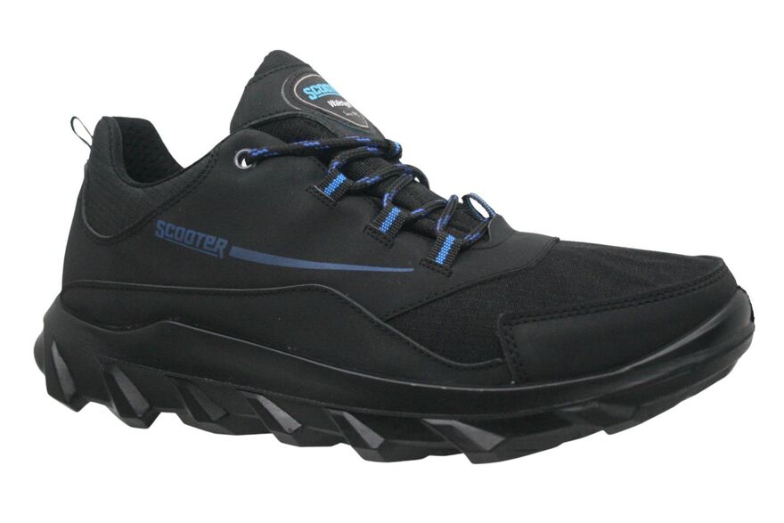 Watertight Black-Blue Men's Shoes M7211TSM