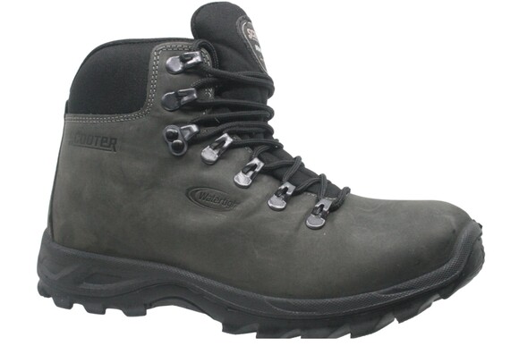 Watertight Leather Anthracite Boots Outdoor G1221CA-E - Thumbnail