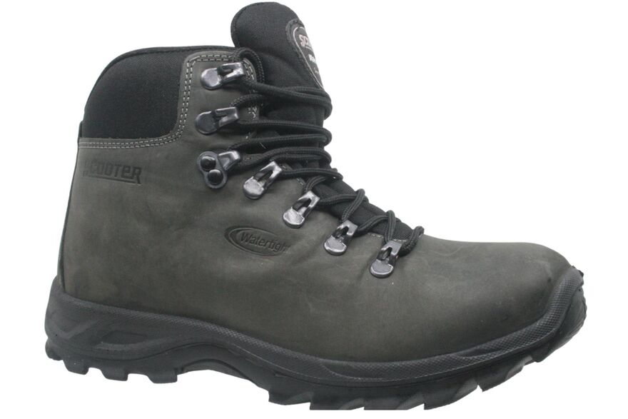 Watertight Leather Anthracite Boots Outdoor G1221CA-E