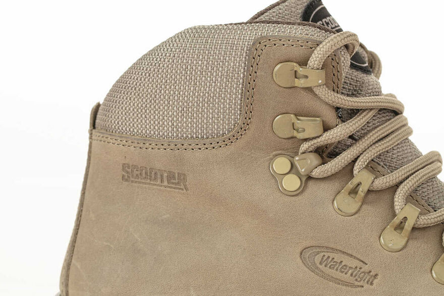 Watertight Leather Beige Outdoor Boots G1221CBJ
