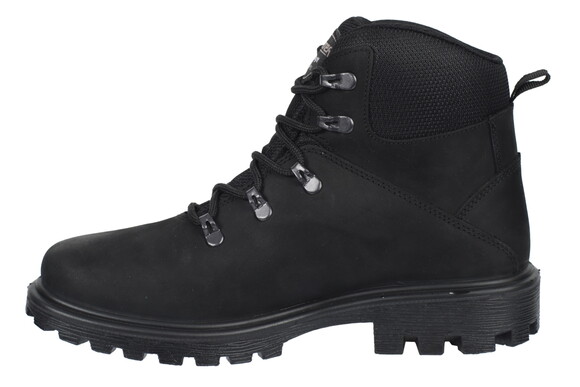 Watertight Leather Black Boots G7101CS - Thumbnail