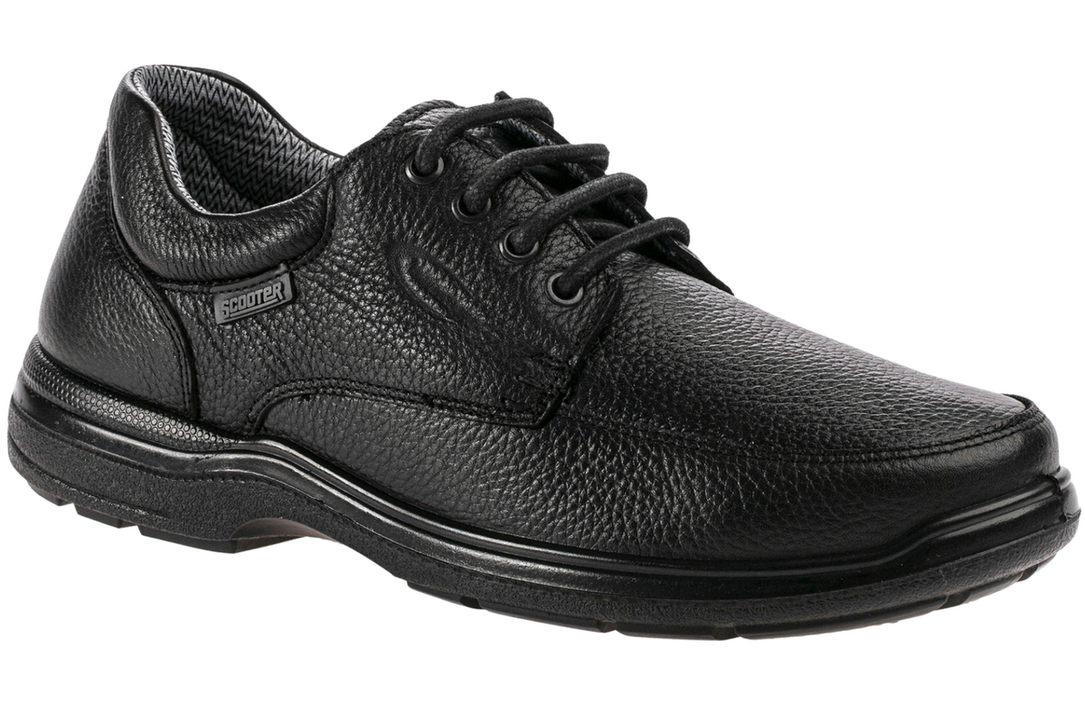 Watertight Leather Black Men's Shoes M3080FS