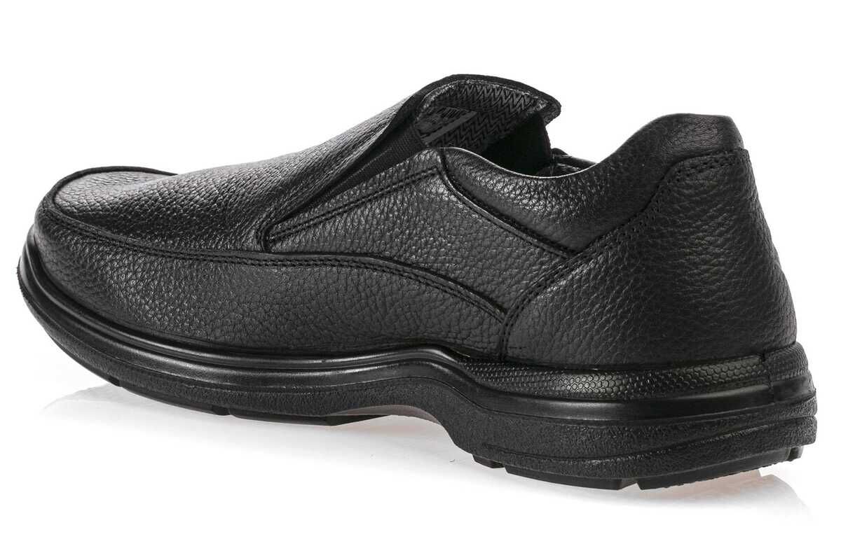 Watertight Leather Black Men's Shoes M3081FS