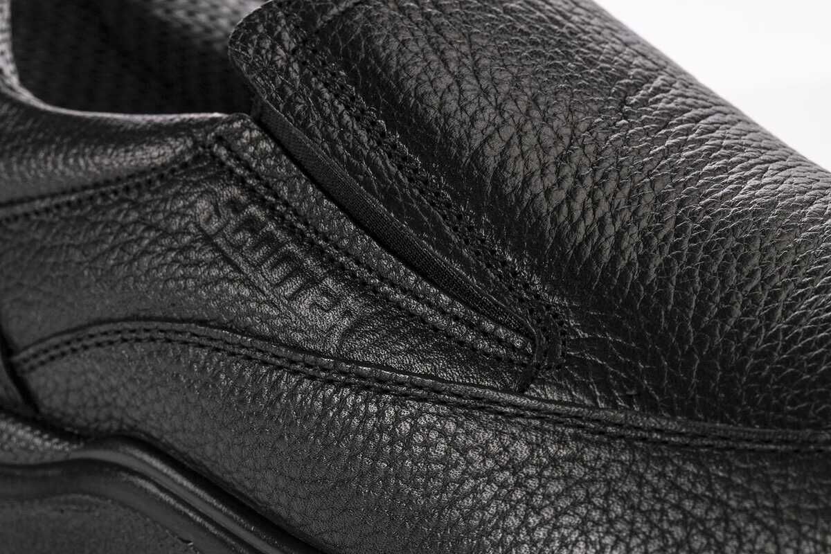Watertight Leather Black Men's Shoes M3081FS