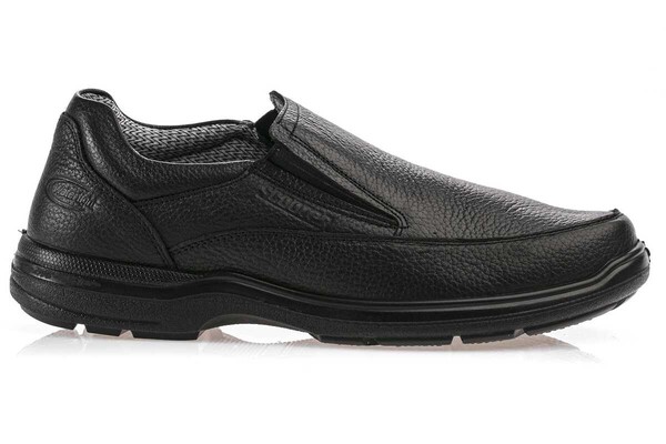 Watertight Leather Black Men's Shoes M3081FS - Thumbnail