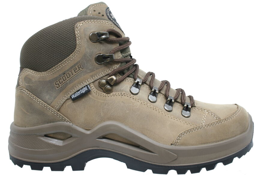 Watertight Leather Gray Outdoor Boots G1219CKU