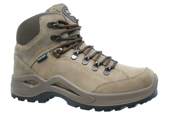 Watertight Leather Gray Outdoor Boots G1219CKU - Thumbnail