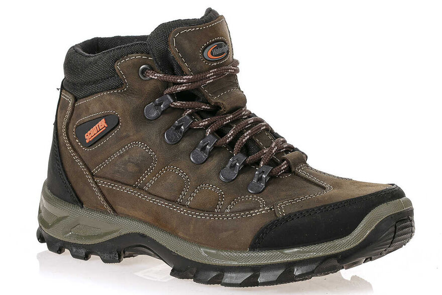 Watertight Leather Olive Women's Boots G5538CO